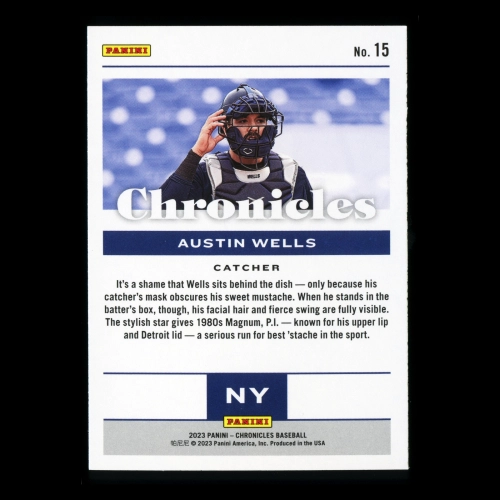 Austin Wells 2023 Panini Chronicles Yankees