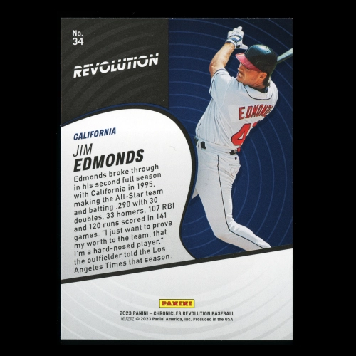 Jim Edmonds 2023 Panini Chronicles Revolution Angels