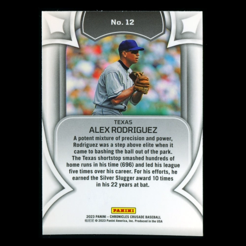 Alex Rodriguez 2023 Panini Chronicles Crusade Rangers