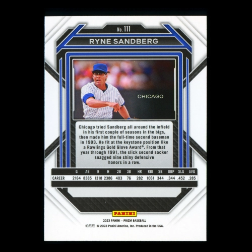 Ryne Sandberg 2023 Panini Prizm Cubs