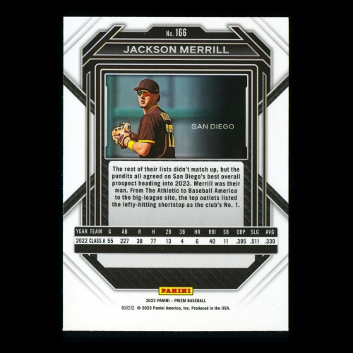 Jackson Merrill 2023 Panini Prizm Padres