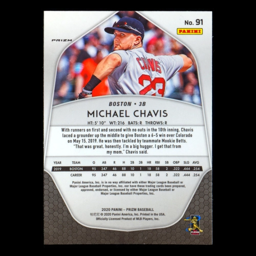 Michael Chavis 2020 Prizm Silver Red Sox