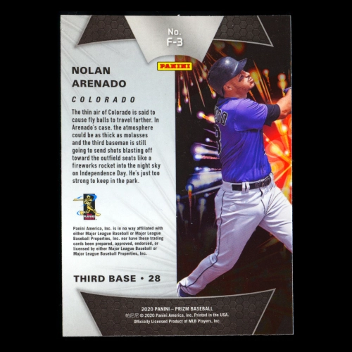 Nolan Arenado 2020 Prizm Fireworks Rockies