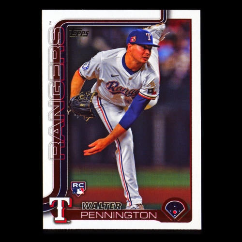 Walter Pennington RC 2025 Topps Rookie Rangers