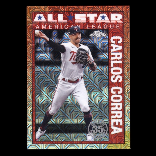 Carlos Correa 2025 Topps '90 Topps Silver Pack Chrome All-Star Twins