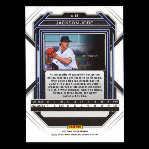 Jackson Jobe 2023 Prizm Tigers