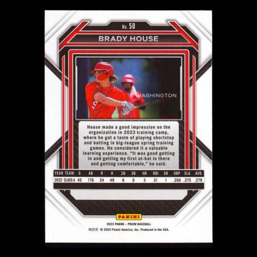 Brady House 2023 Prizm Nationals