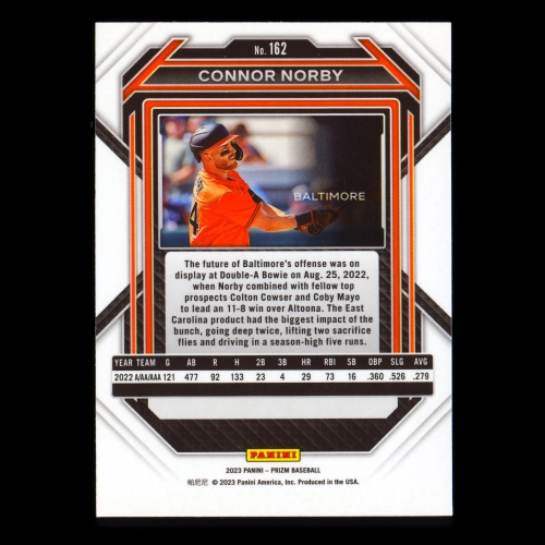 Connor Norby 2023 Prizm Orioles
