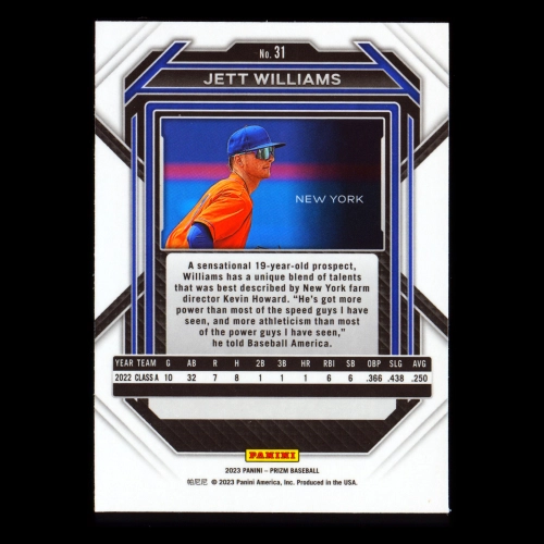 Jett Williams 2023 Prizm Mets