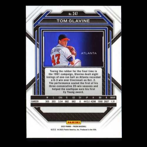 Tom Glavine 2023 Prizm Braves