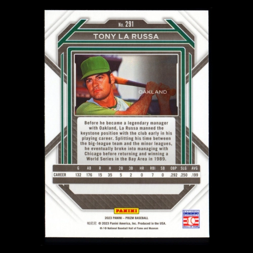 Tony La Russa 2023 Prizm Athletics