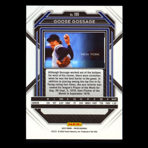 Goose Gossage 2023 Prizm Yankees