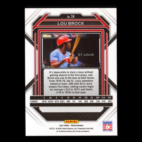 Lou Brock 2023 Prizm Cardinals