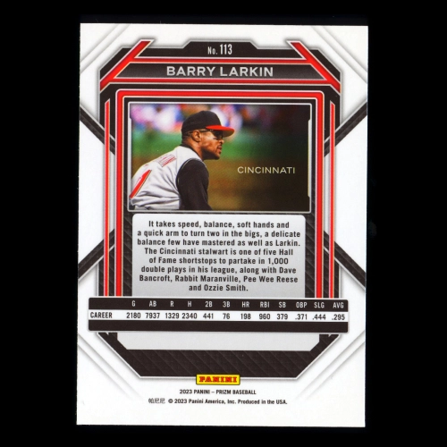 Barry Larkin 2023 Prizm Reds