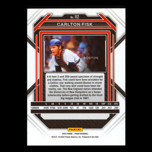 Carlton Fisk 2023 Prizm Red Sox