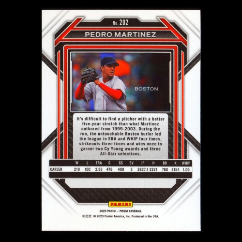 Pedro Martinez 2023 Prizm Red Sox