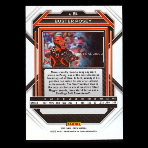Buster Posey 2023 Prizm Giants