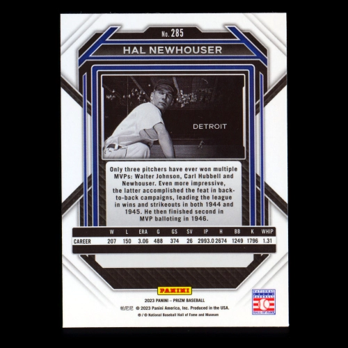 Hal Newhouser 2023 Prizm Tigers