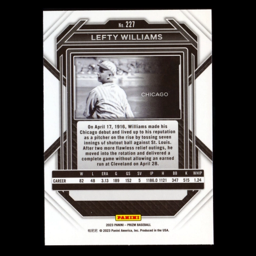 Lefty Williams 2023 Prizm White Sox