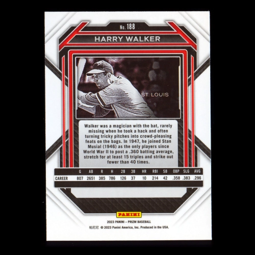 Harry Walker 2023 Prizm Cardinals
