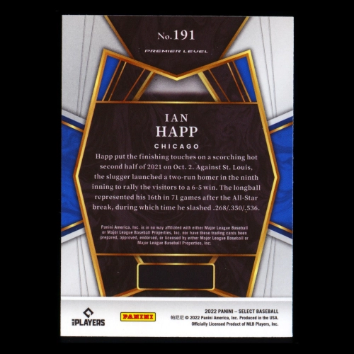 Ian Happ 2022 Select PRM Cubs