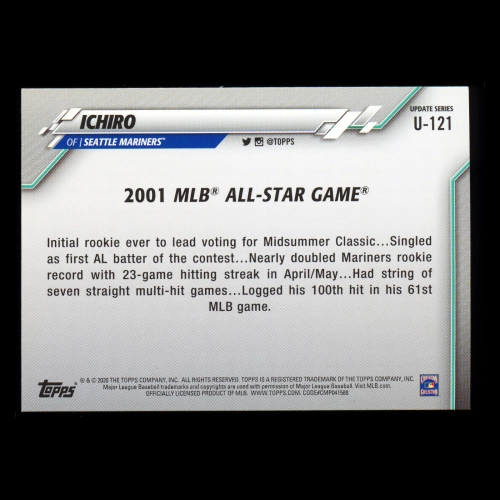 Ichiro 2020 Topps Update All-Star Mariners