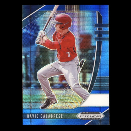 David Calabrese 2020 Prizm Draft Picks Prizms Blue & Carolina Blue Hyper Devils