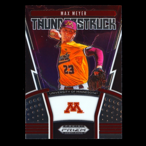 Max Meyer 2020 Panini Prizm Draft Picks Thunderstruck Golden Gophers