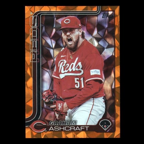 Graham Ashcraft 2025 Topps Orange Diamante Foil Reds