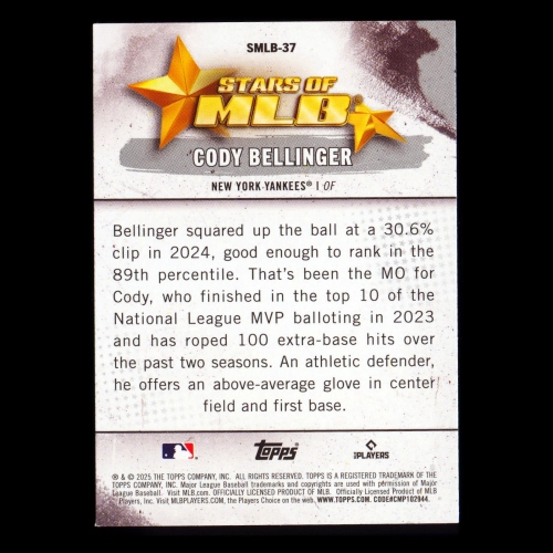 Cody Bellinger 2025 Topps Stars of MLB Yankees