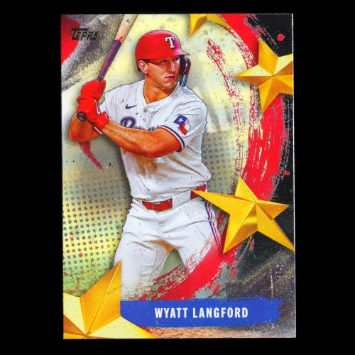 Wyatt Langford 2025 Topps Stars of MLB Rangers