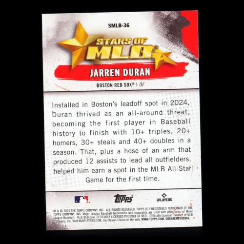 Jarren Duran 2025 Topps Stars of MLB Red Sox