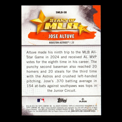 Jose Altuve 2025 Topps Stars of MLB Astros