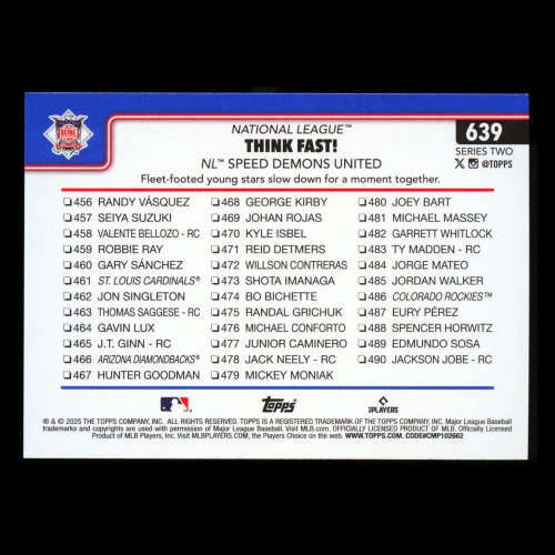 Elly De La Cruz 2025 Topps Checklist Reds