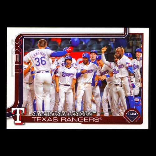 Texas Rangers 2025 Topps Team Card Rangers