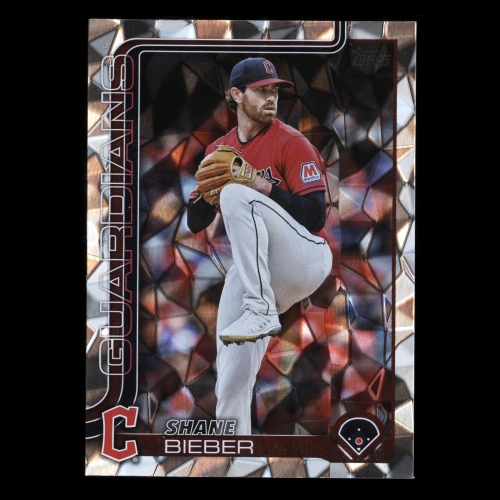 Shane Bieber 2025 Topps Diamante Foil Guardians