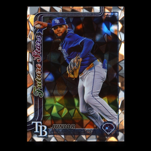 Junior Caminero 2025 Topps Diamante Foil Future Stars Rays