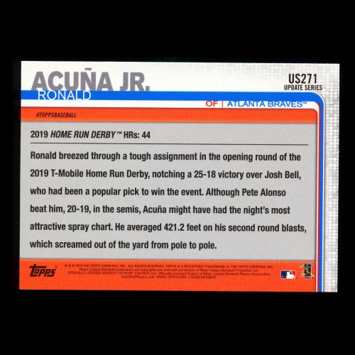 Ronald Acuna Jr. 2019 Topps Update HRD Braves
