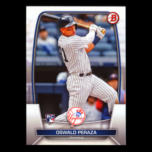 Oswald Peraza RC 2023 Bowman Rookie Yankees