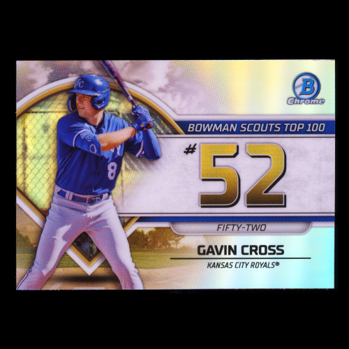 Gavin Cross 2023 Bowman Chrome Scouts Top 100 Royals