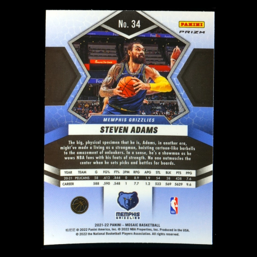 Steven Adams 2021-22 Panini Mosaic Mosaic Green Grizzlies
