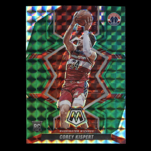 Corey Kispert RC 2021-22 Panini Mosaic Mosaic Green Rookie Grizzlies
