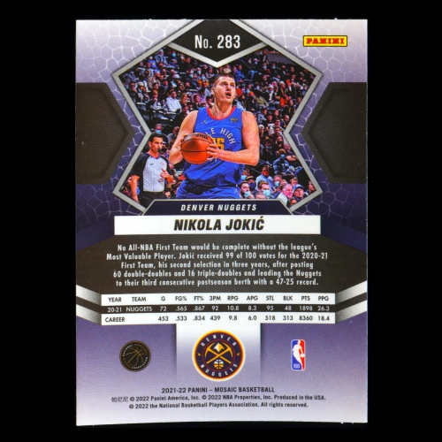 Nikola Jokic 2021-22 Panini Mosaic  ALL-NBA Nuggets