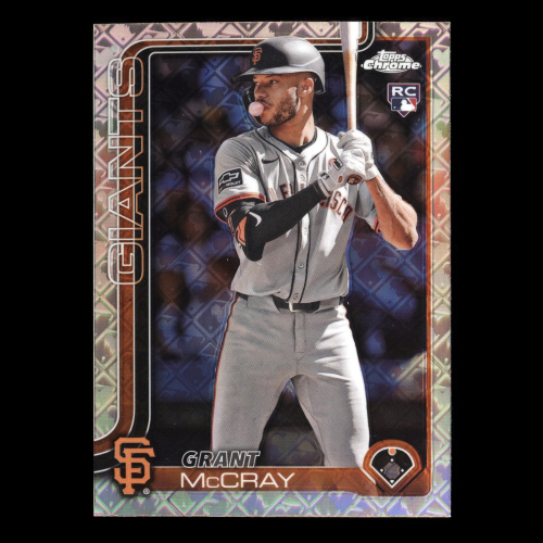 Grant McCray RC 2025 Topps Chrome Logofractor Rookie Giants