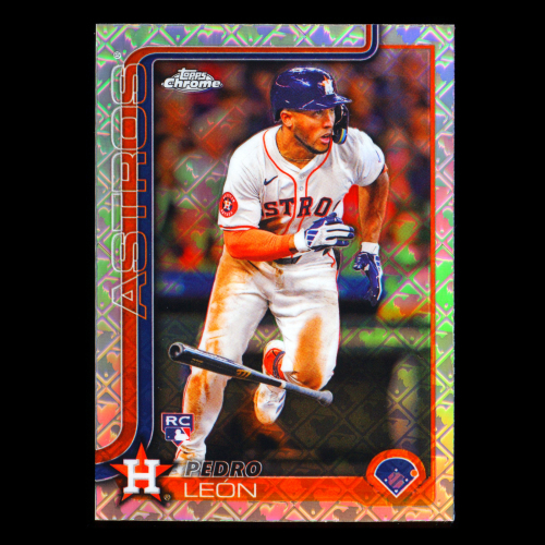 Pedro Leon RC 2025 Topps Chrome Logofractor Rookie Astros