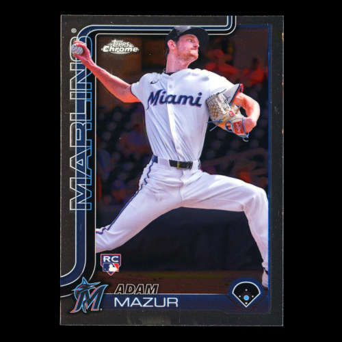Adam Mazur RC 2025 Topps Chrome Rookie Marlins