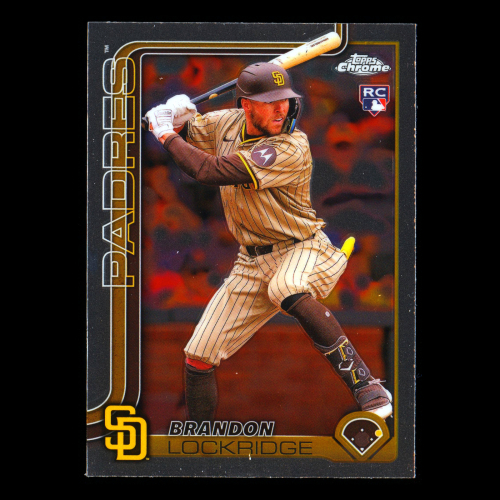 Brandon Lockridge RC 2025 Topps Chrome Rookie Padres