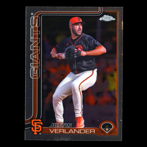 Justin Verlander 2025 Topps Chrome Giants