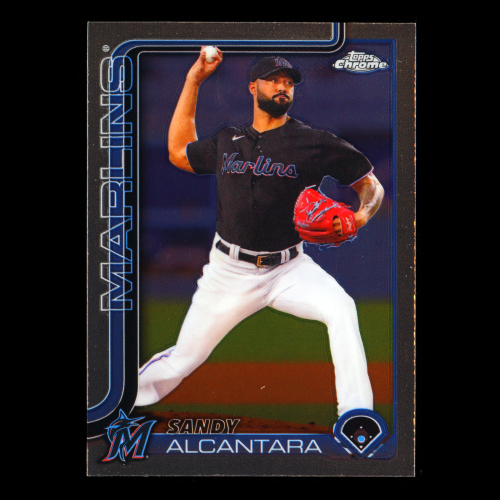 Sandy Alcantara 2025 Topps Chrome Marlins