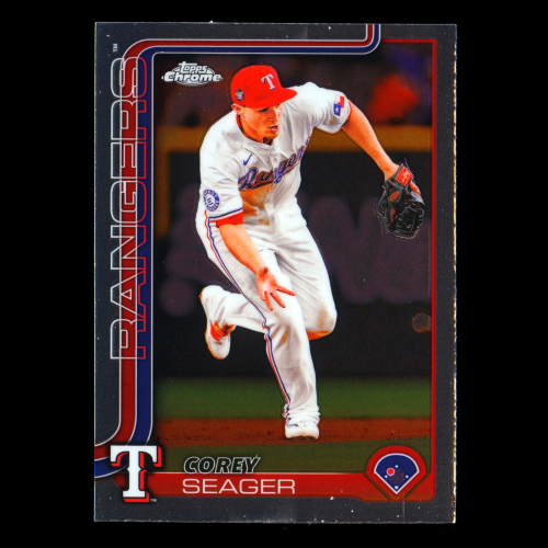 Corey Seager 2025 Topps Chrome Rangers